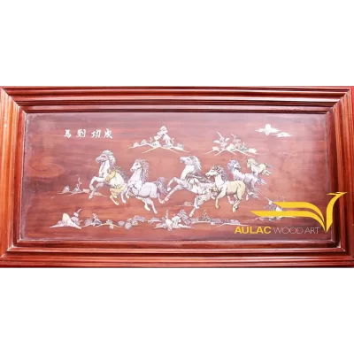 Tranh Khảm Trai Mã Đáo Thành Công