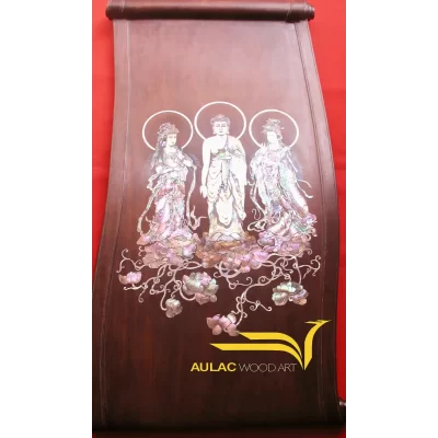 Tranh Khảm Trai Tam Thánh
